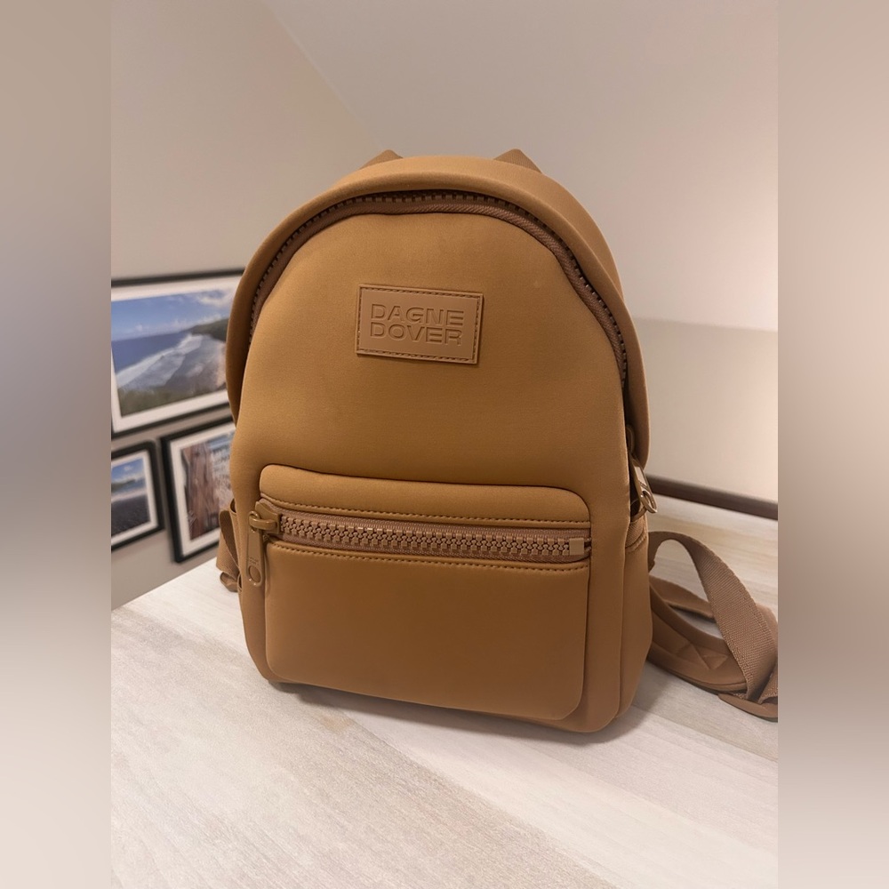 Dagne Dover Neoprene Backpack - Small/Camel color - Picture 2 of 7